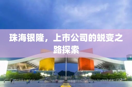 珠海銀隆，上市公司的蛻變之路探索