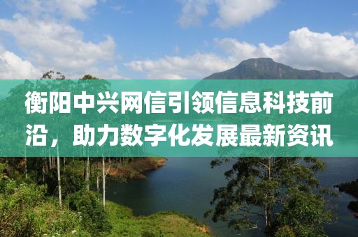 衡陽中興網(wǎng)信引領(lǐng)信息科技前沿，助力數(shù)字化發(fā)展最新資訊