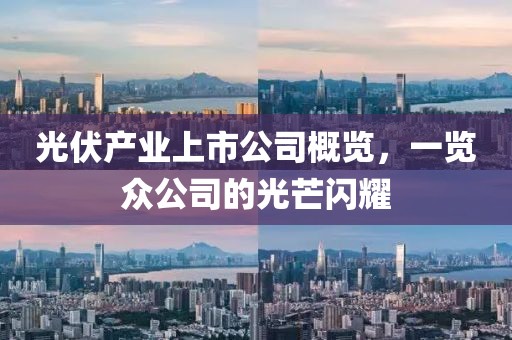 光伏產(chǎn)業(yè)上市公司概覽，一覽眾公司的光芒閃耀