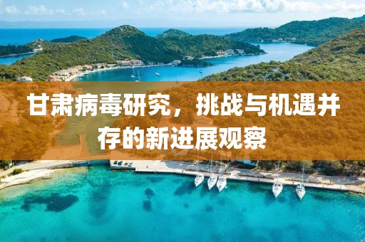 甘肅病毒研究，挑戰(zhàn)與機遇并存的新進(jìn)展觀察