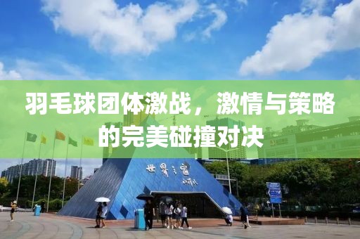 羽毛球團(tuán)體激戰(zhàn)，激情與策略的完美碰撞對決