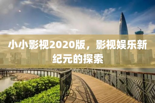 小小影視2020版，影視娛樂新紀(jì)元的探索