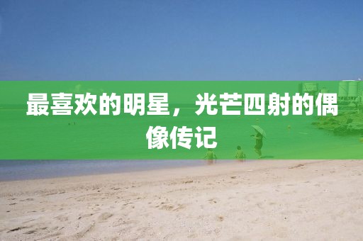 最喜歡的明星，光芒四射的偶像傳記