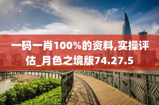 一碼一肖100%的資料,實操評估_月色之境版74.27.5
