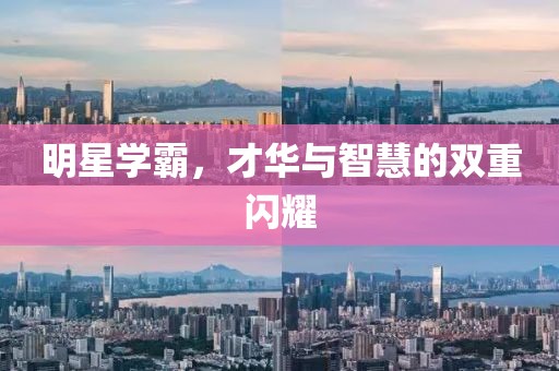 明星學(xué)霸，才華與智慧的雙重閃耀