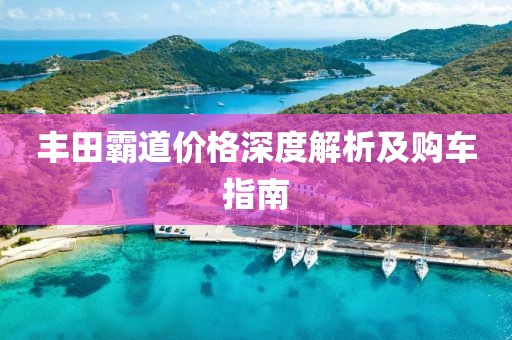 豐田霸道價(jià)格深度解析及購(gòu)車指南