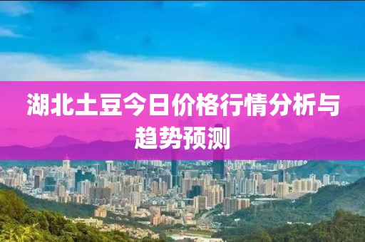 湖北土豆今日價格行情分析與趨勢預(yù)測