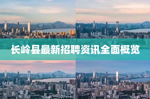 長嶺縣最新招聘資訊全面概覽