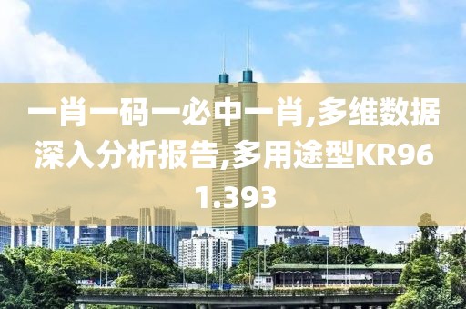 一肖一碼一必中一肖,多維數(shù)據(jù)深入分析報告,多用途型KR961.393