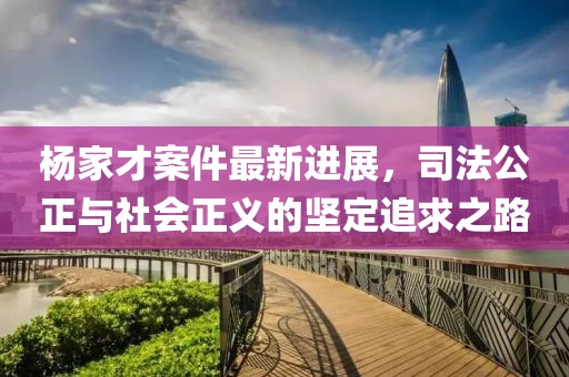 楊家才案件最新進展，司法公正與社會正義的堅定追求之路