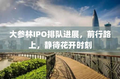 大參林IPO排隊進展，前行路上，靜待花開時刻