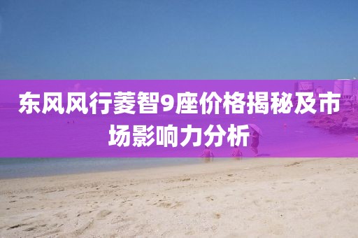 東風(fēng)風(fēng)行菱智9座價(jià)格揭秘及市場影響力分析