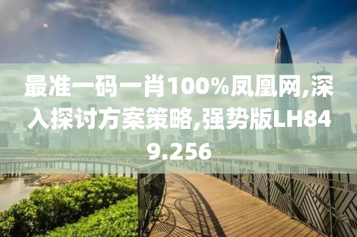 最準(zhǔn)一碼一肖100%鳳凰網(wǎng),深入探討方案策略,強勢版LH849.256