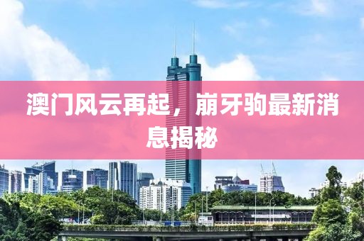 澳門風(fēng)云再起，崩牙駒最新消息揭秘