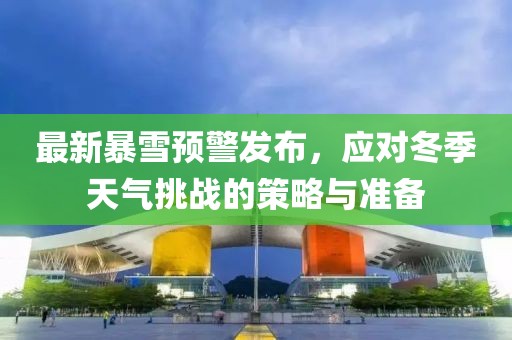 最新暴雪預(yù)警發(fā)布，應(yīng)對(duì)冬季天氣挑戰(zhàn)的策略與準(zhǔn)備