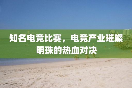 知名電競(jìng)比賽，電競(jìng)產(chǎn)業(yè)璀璨明珠的熱血對(duì)決