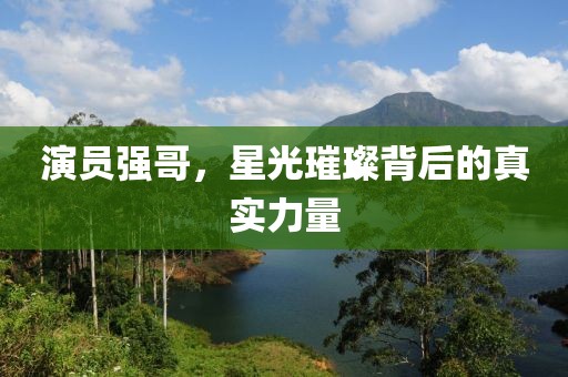 演員強(qiáng)哥，星光璀璨背后的真實(shí)力量