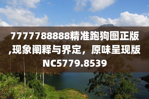 7777788888精準(zhǔn)跑狗圖正版,現(xiàn)象闡釋與界定，原味呈現(xiàn)版NC5779.8539