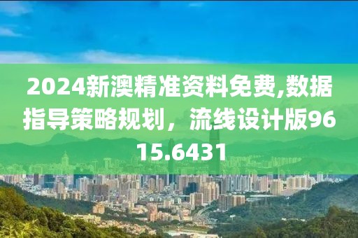 2024新澳精準(zhǔn)資料免費(fèi),數(shù)據(jù)指導(dǎo)策略規(guī)劃，流線設(shè)計(jì)版9615.6431