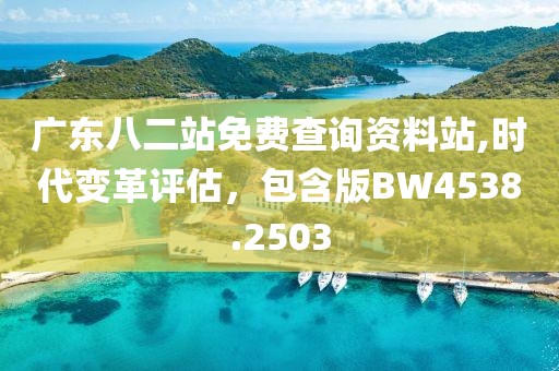 廣東八二站免費查詢資料站,時代變革評估，包含版BW4538.2503