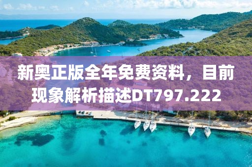 新奧正版全年免費(fèi)資料，目前現(xiàn)象解析描述DT797.222