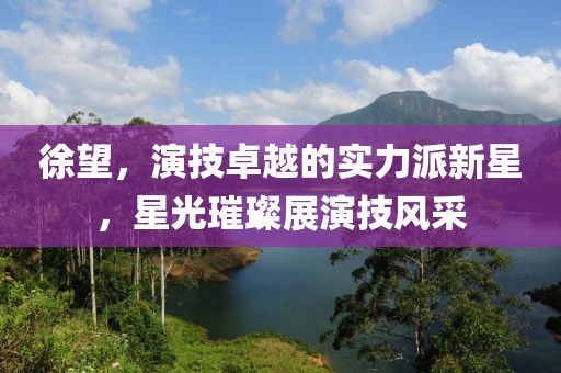 徐望，演技卓越的實力派新星，星光璀璨展演技風(fēng)采