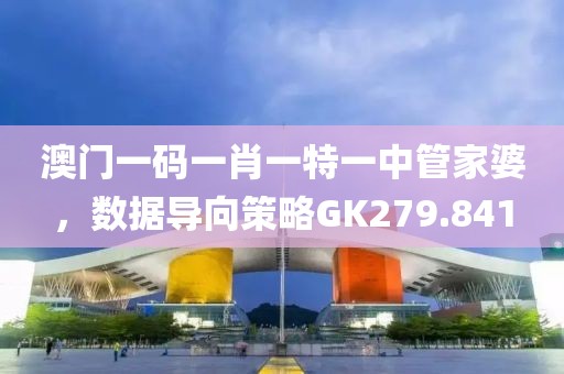 澳門一碼一肖一特一中管家婆，數(shù)據(jù)導(dǎo)向策略GK279.841