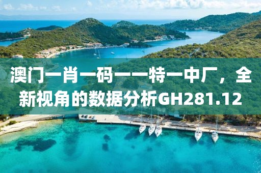 澳門一肖一碼一一特一中廠，全新視角的數(shù)據(jù)分析GH281.12