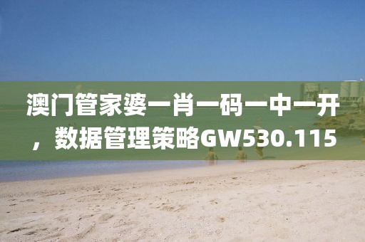 澳門管家婆一肖一碼一中一開，數(shù)據(jù)管理策略GW530.115