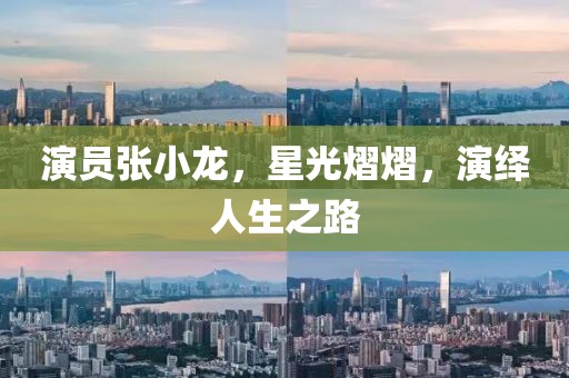 演員張小龍，星光熠熠，演繹人生之路