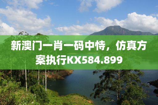 新澳門(mén)一肖一碼中恃，仿真方案執(zhí)行KX584.899