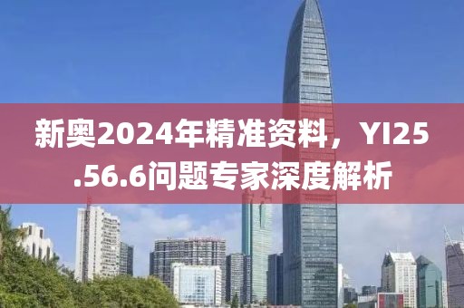 新奧2024年精準資料，YI25.56.6問題專家深度解析