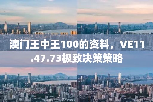 澳門(mén)王中王100的資料，VE11.47.73極致決策策略