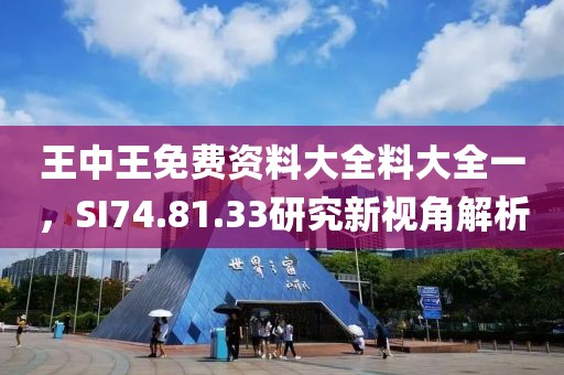 王中王免費資料大全料大全一，SI74.81.33研究新視角解析