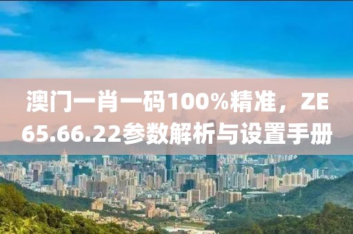 澳門一肖一碼100%精準，ZE65.66.22參數(shù)解析與設(shè)置手冊