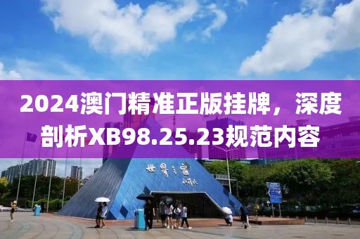 2024澳門精準(zhǔn)正版掛牌，深度剖析XB98.25.23規(guī)范內(nèi)容