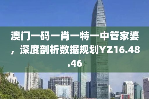 澳門一碼一肖一特一中管家婆，深度剖析數(shù)據(jù)規(guī)劃YZ16.48.46