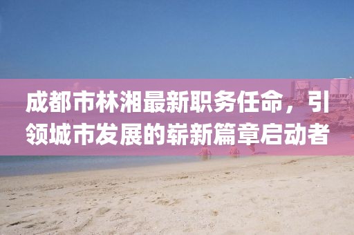 成都市林湘最新職務(wù)任命，引領(lǐng)城市發(fā)展的嶄新篇章啟動(dòng)者