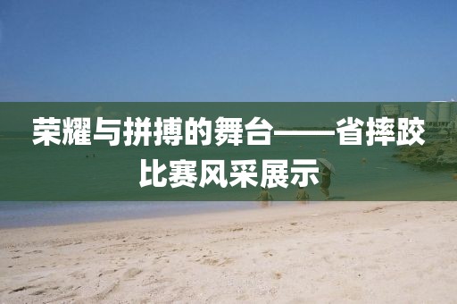 榮耀與拼搏的舞臺——省摔跤比賽風(fēng)采展示