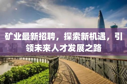 礦業(yè)最新招聘，探索新機(jī)遇，引領(lǐng)未來(lái)人才發(fā)展之路