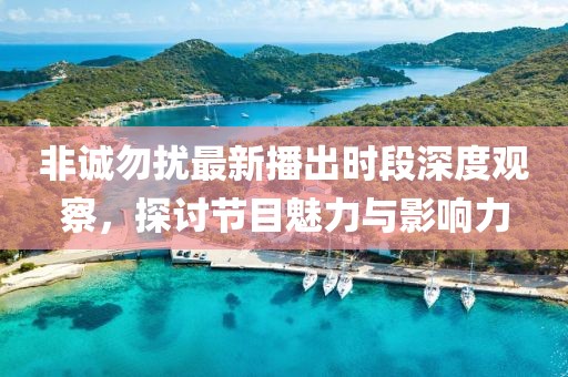 非誠(chéng)勿擾最新播出時(shí)段深度觀察，探討節(jié)目魅力與影響力