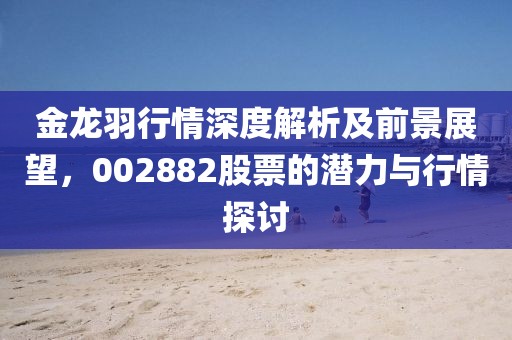 金龍羽行情深度解析及前景展望，002882股票的潛力與行情探討